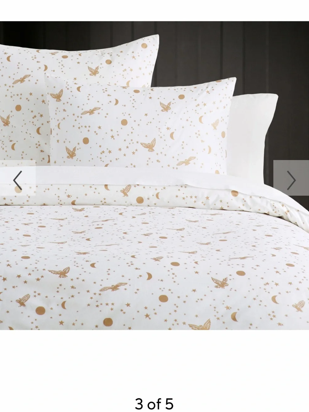 Pottery barn teen Harry Potter enchanted night sky duvet cover and 2 euro shams